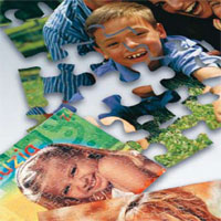 Puzzle i breloczki z nadrukiem